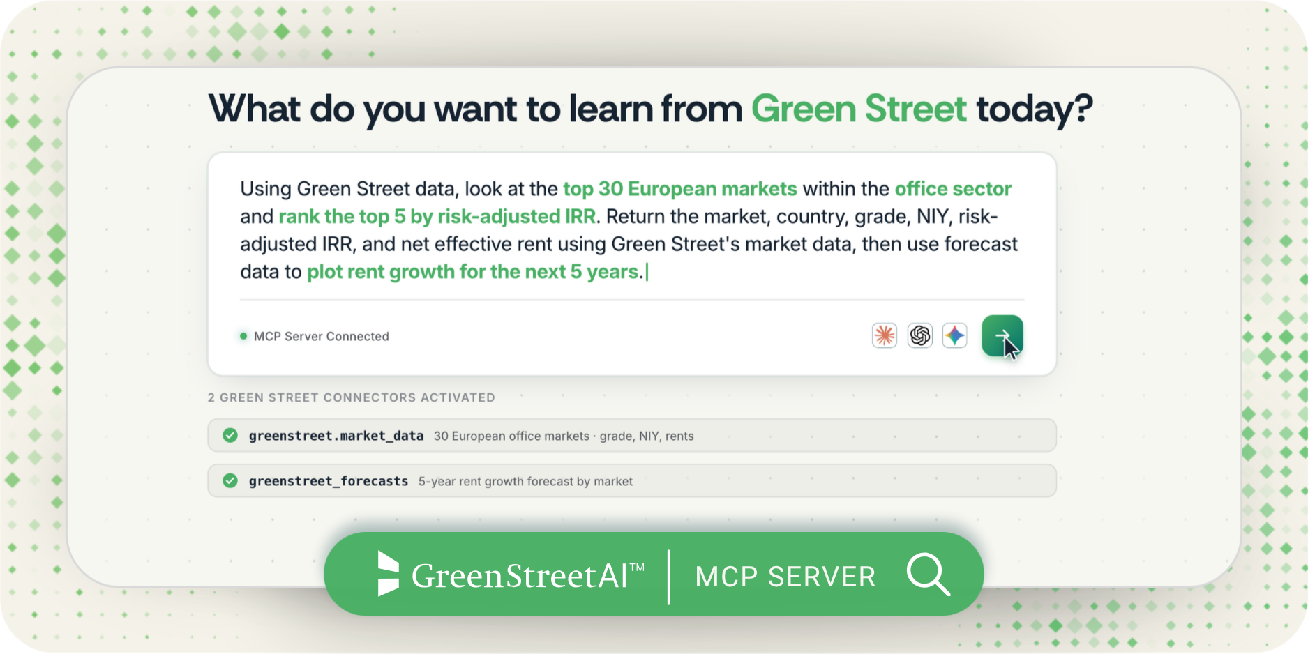 MCP Server — Office IRR Market Screen Demo